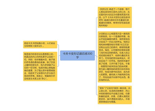 卡夫卡变形记读后感300字