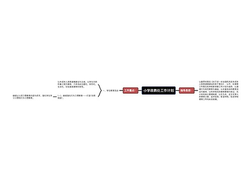 小学政教处工作计划