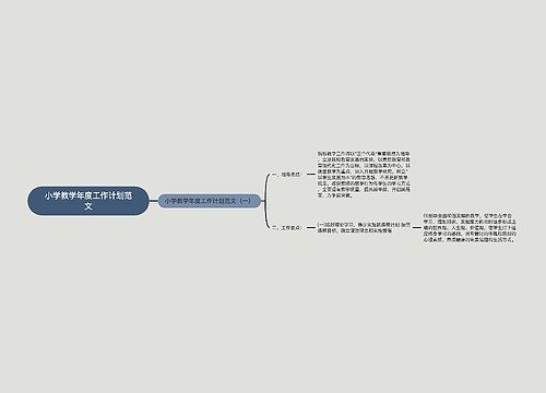 小学教学年度工作计划范文