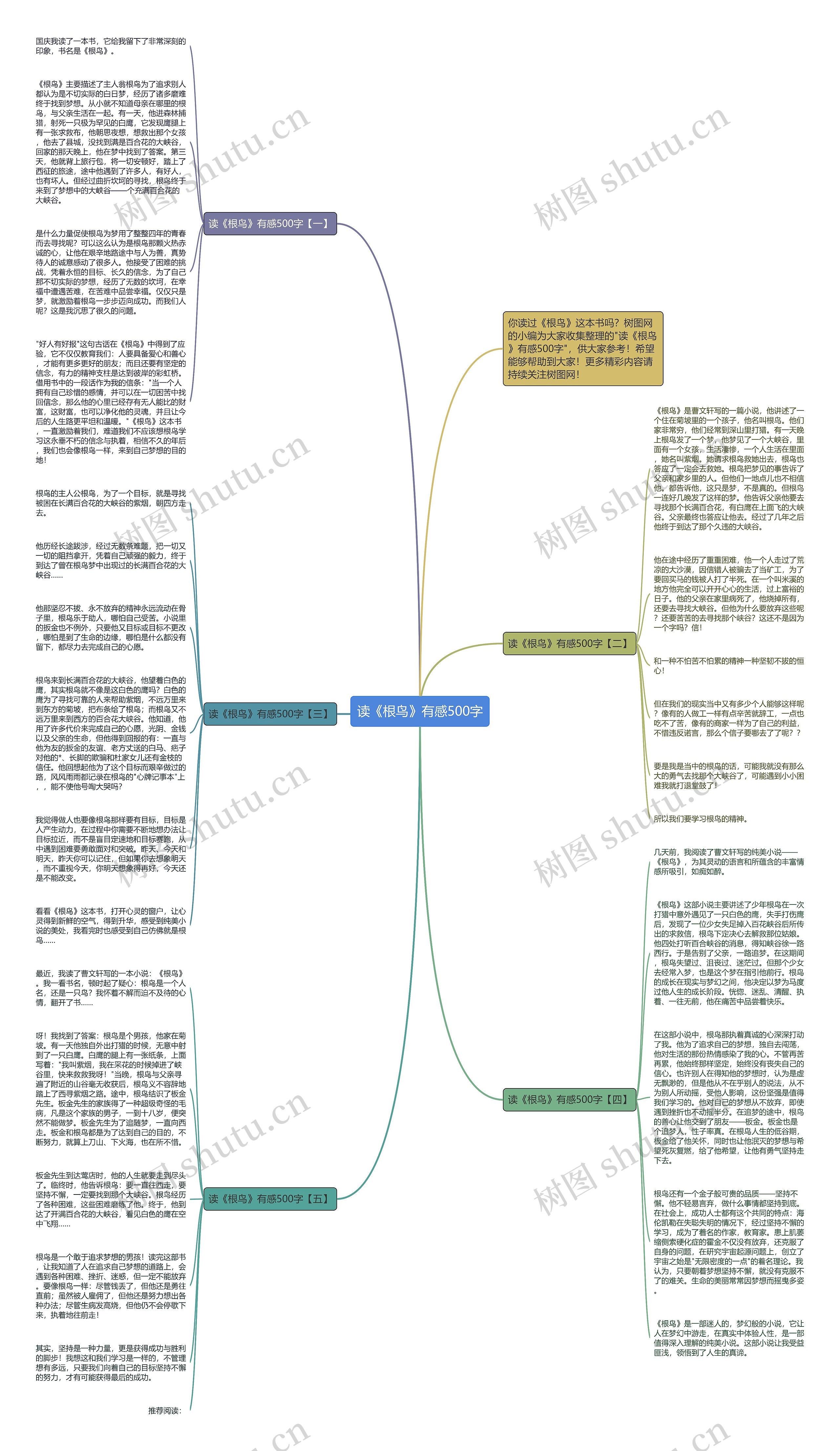 读《根鸟》有感500字思维导图
