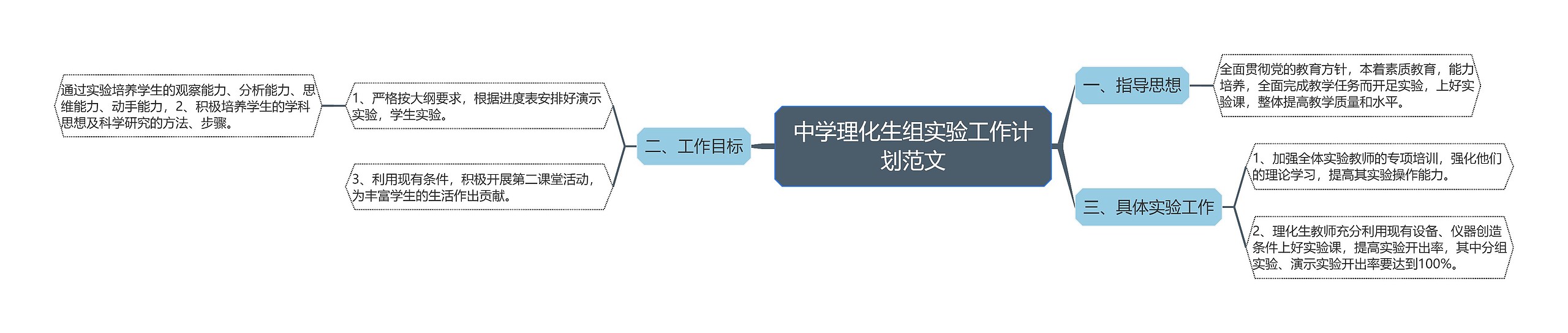 中学理化生组实验工作计划范文