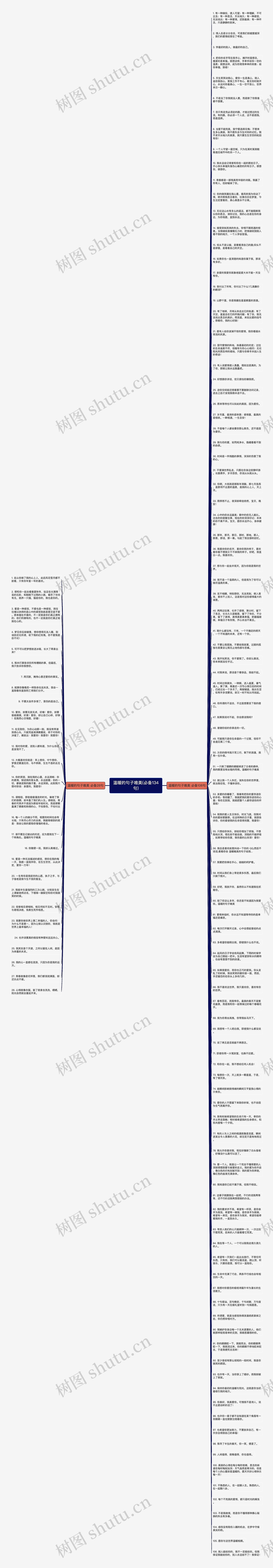 温暖的句子唯美(必备134句)思维导图