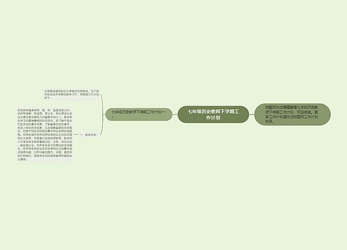 七年级历史教师下学期工作计划