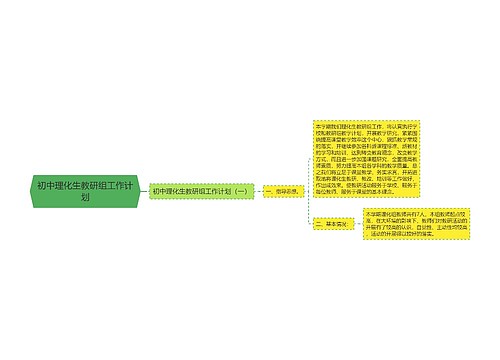 初中理化生教研组工作计划