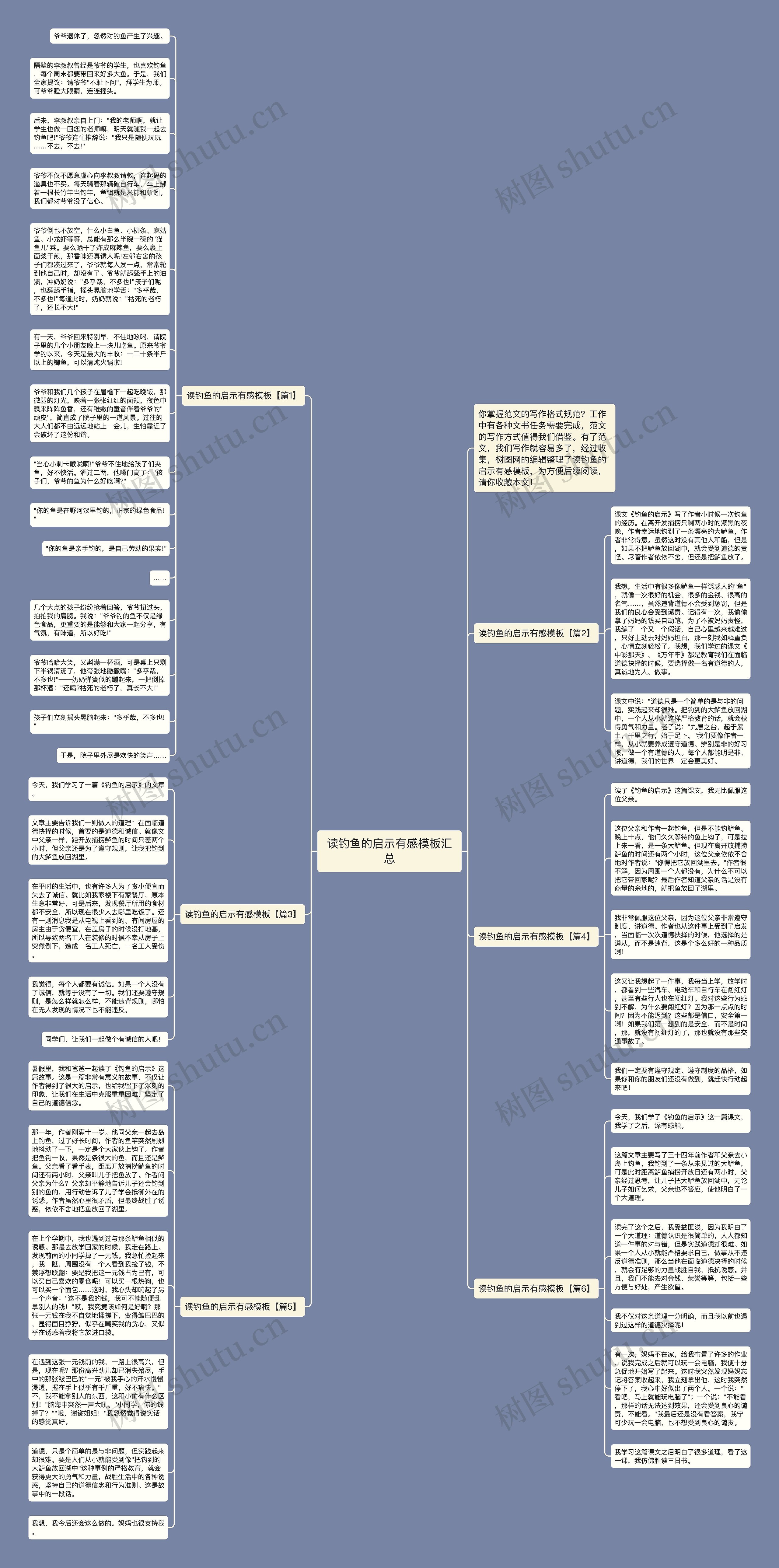 读钓鱼的启示有感汇总思维导图
