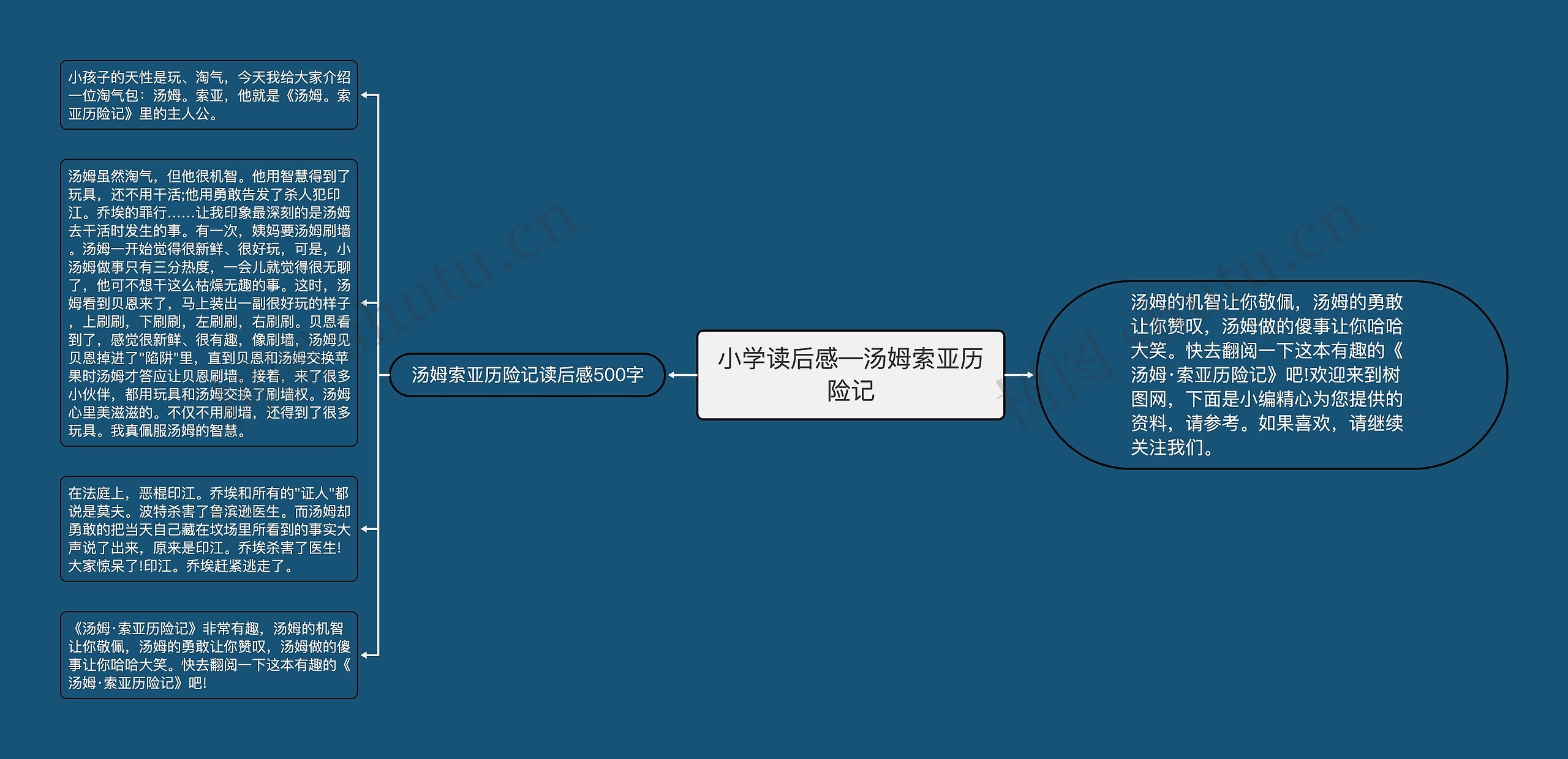 小学读后感—汤姆索亚历险记