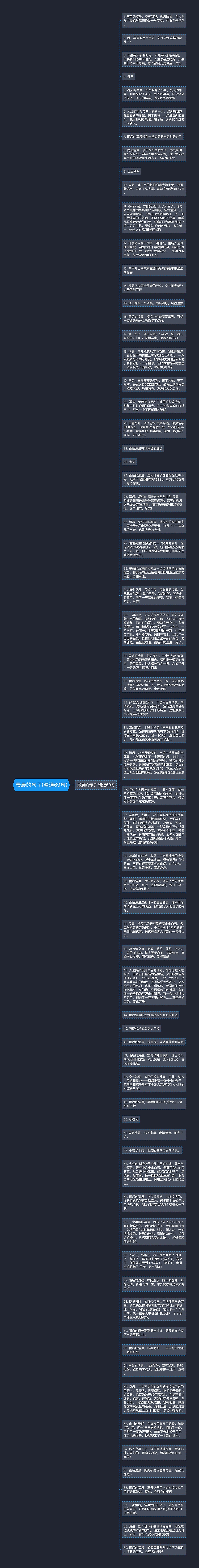 景晨的句子(精选69句)思维导图