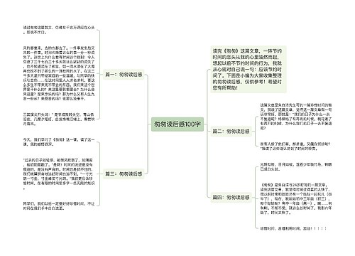 匆匆读后感100字