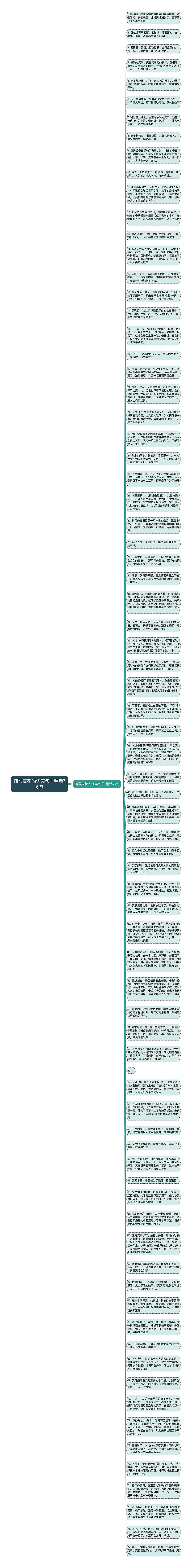 描写麦花的优美句子精选76句