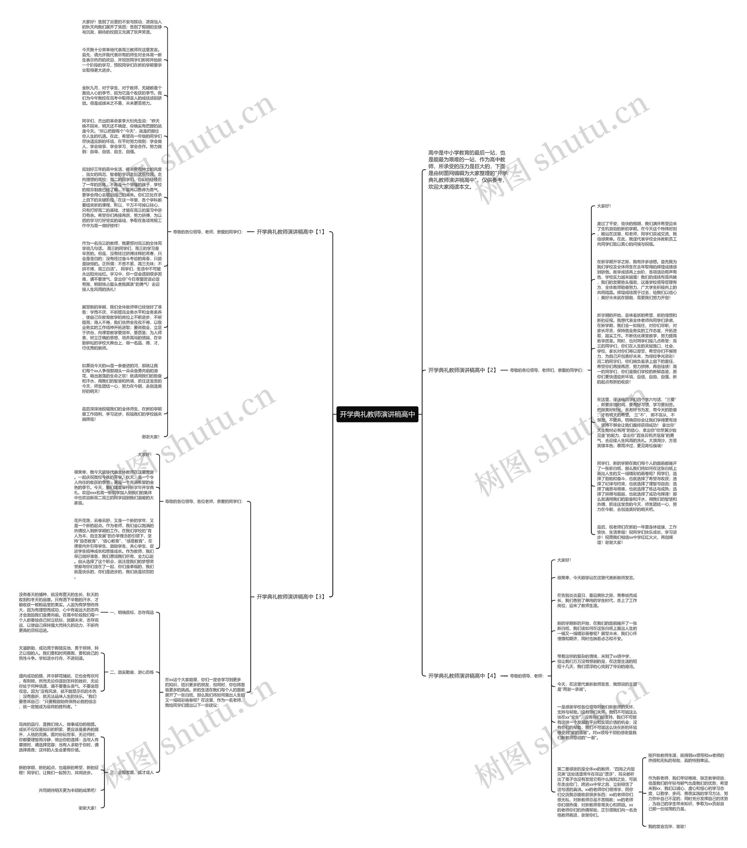 开学典礼教师演讲稿高中