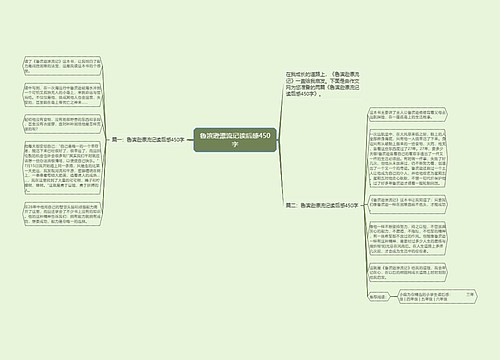 鲁滨逊漂流记读后感450字