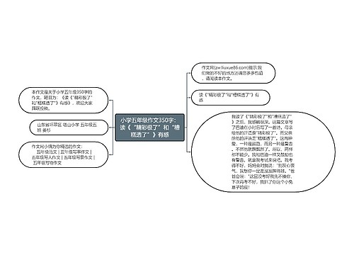 小学五年级作文350字：读《“精彩极了”和“糟糕透了”》有感