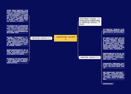 《海底两万里》读后感范文