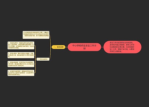 中小学校师生安全工作计划