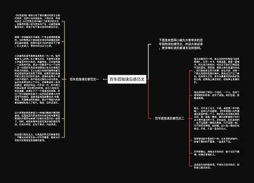 百年孤独读后感范文