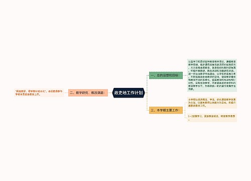 政史地工作计划