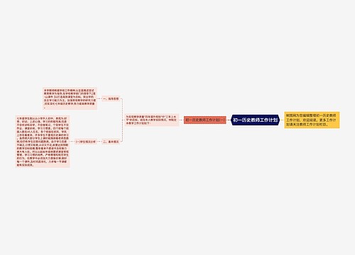 初一历史教师工作计划