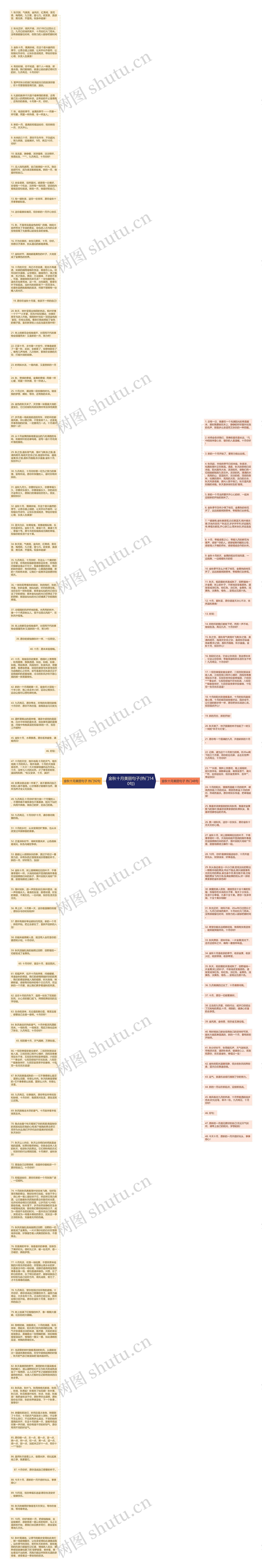 金秋十月美丽句子(热门140句)思维导图