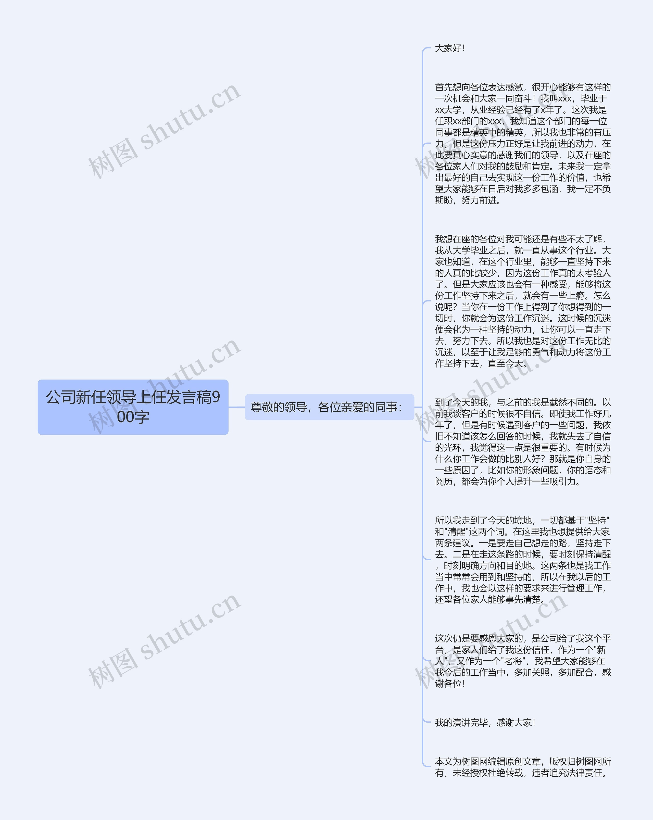 公司新任领导上任发言稿900字