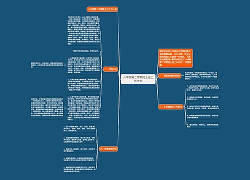六年级第二学期班主任工作计划