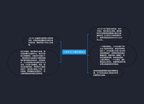 小学生凡卡读后感范文