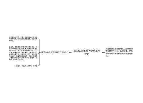 高三生物教师下学期工作计划