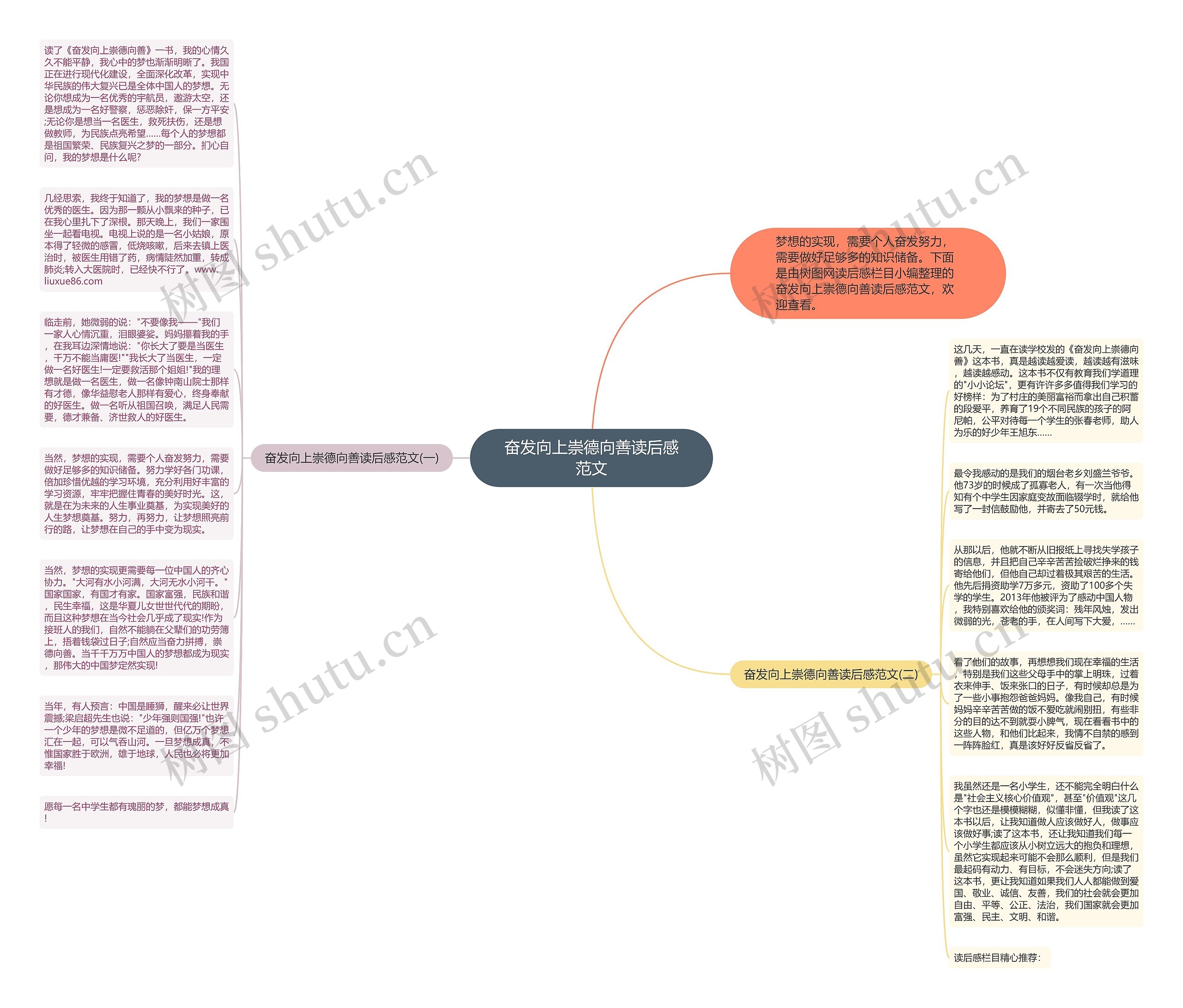 奋发向上崇德向善读后感范文思维导图