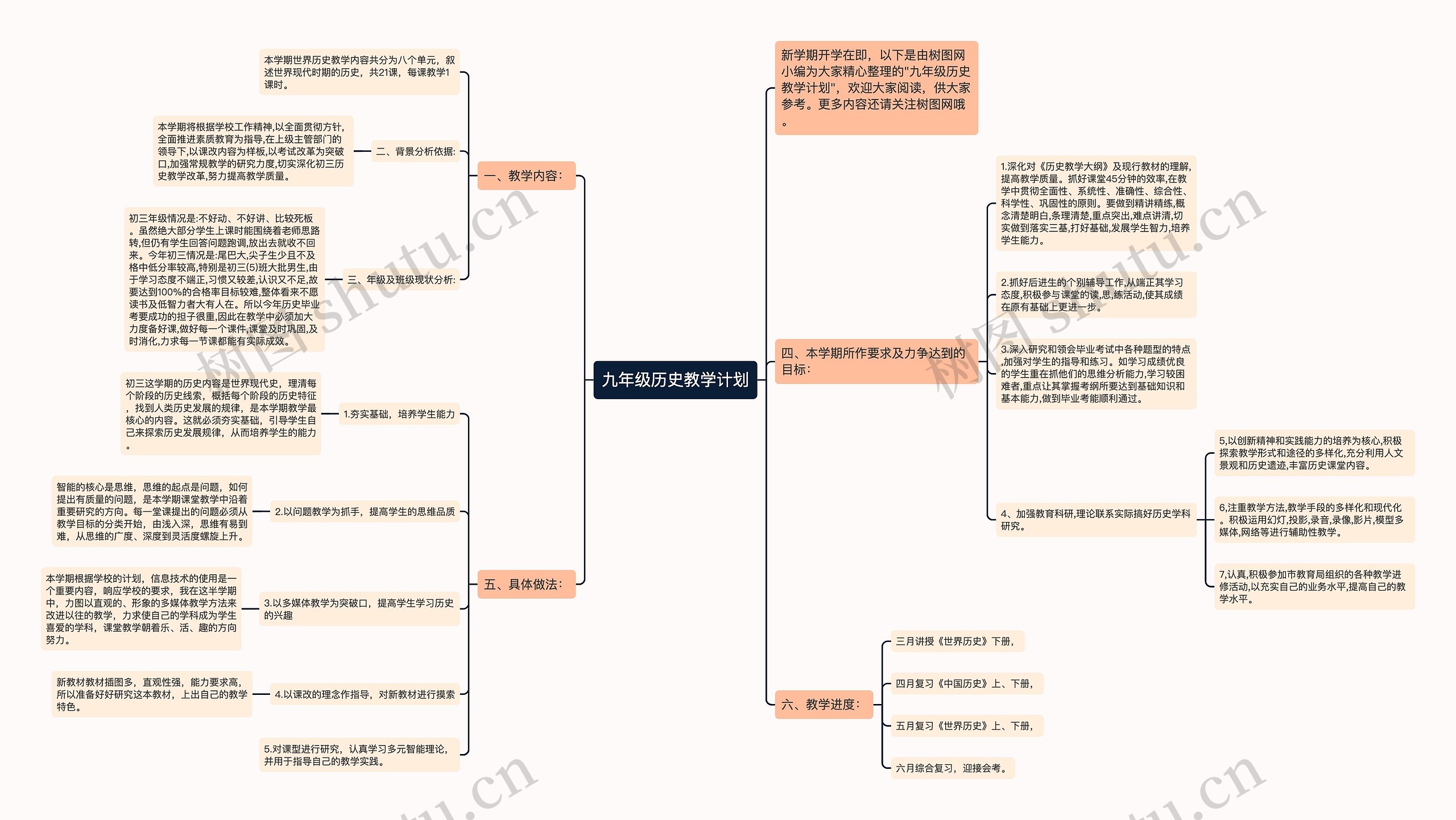 九年级历史教学计划