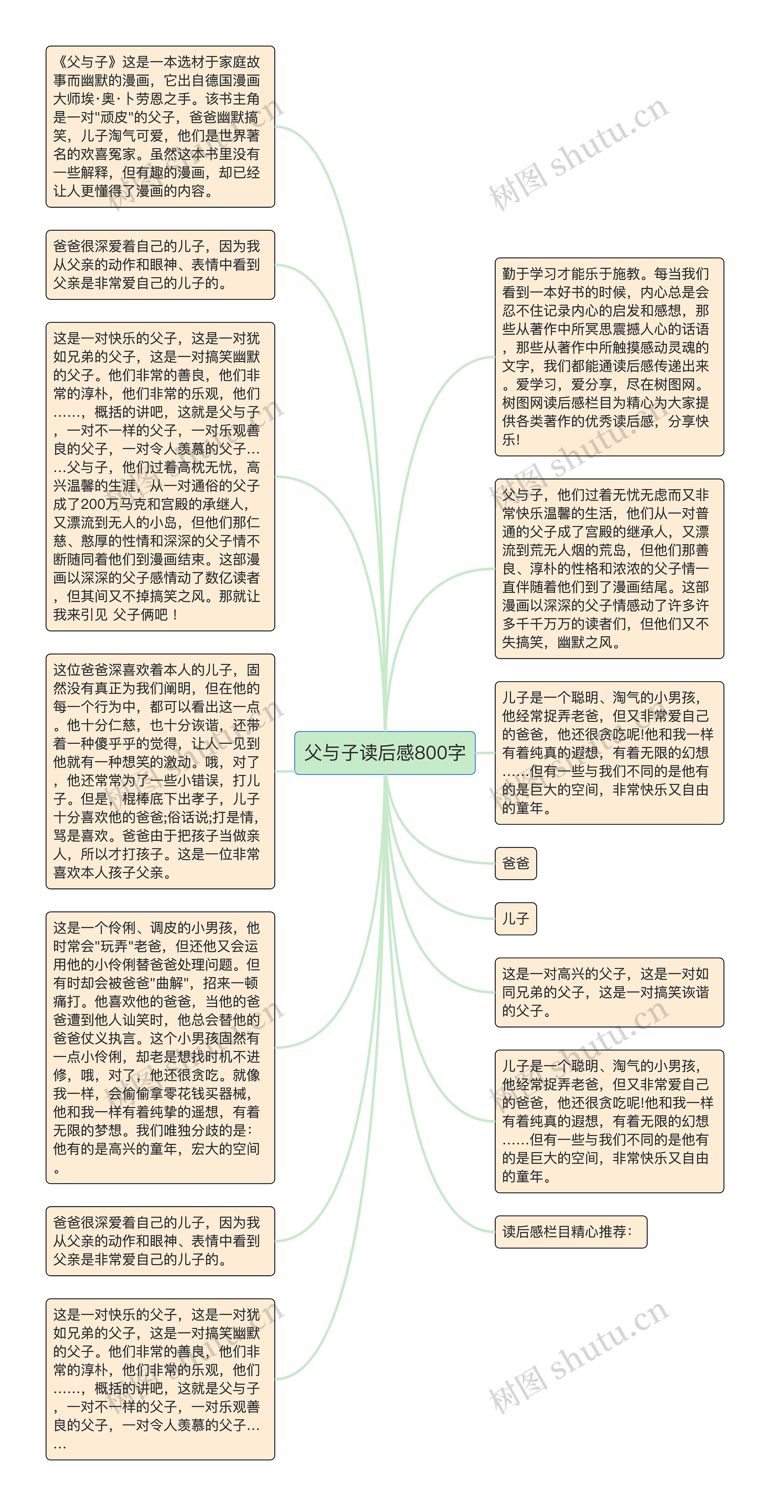 父与子读后感800字思维导图