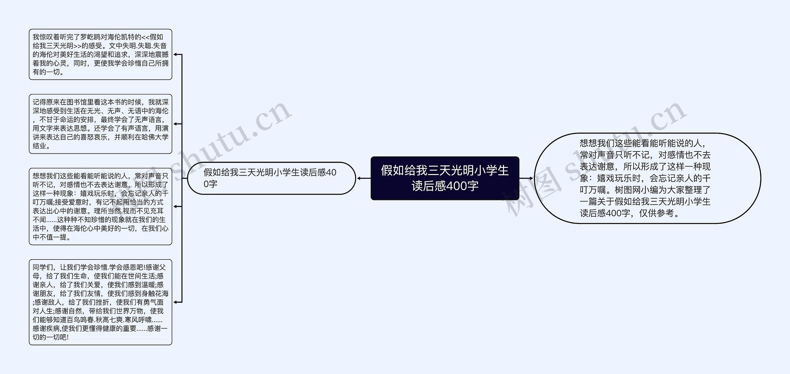 假如给我三天光明小学生读后感400字