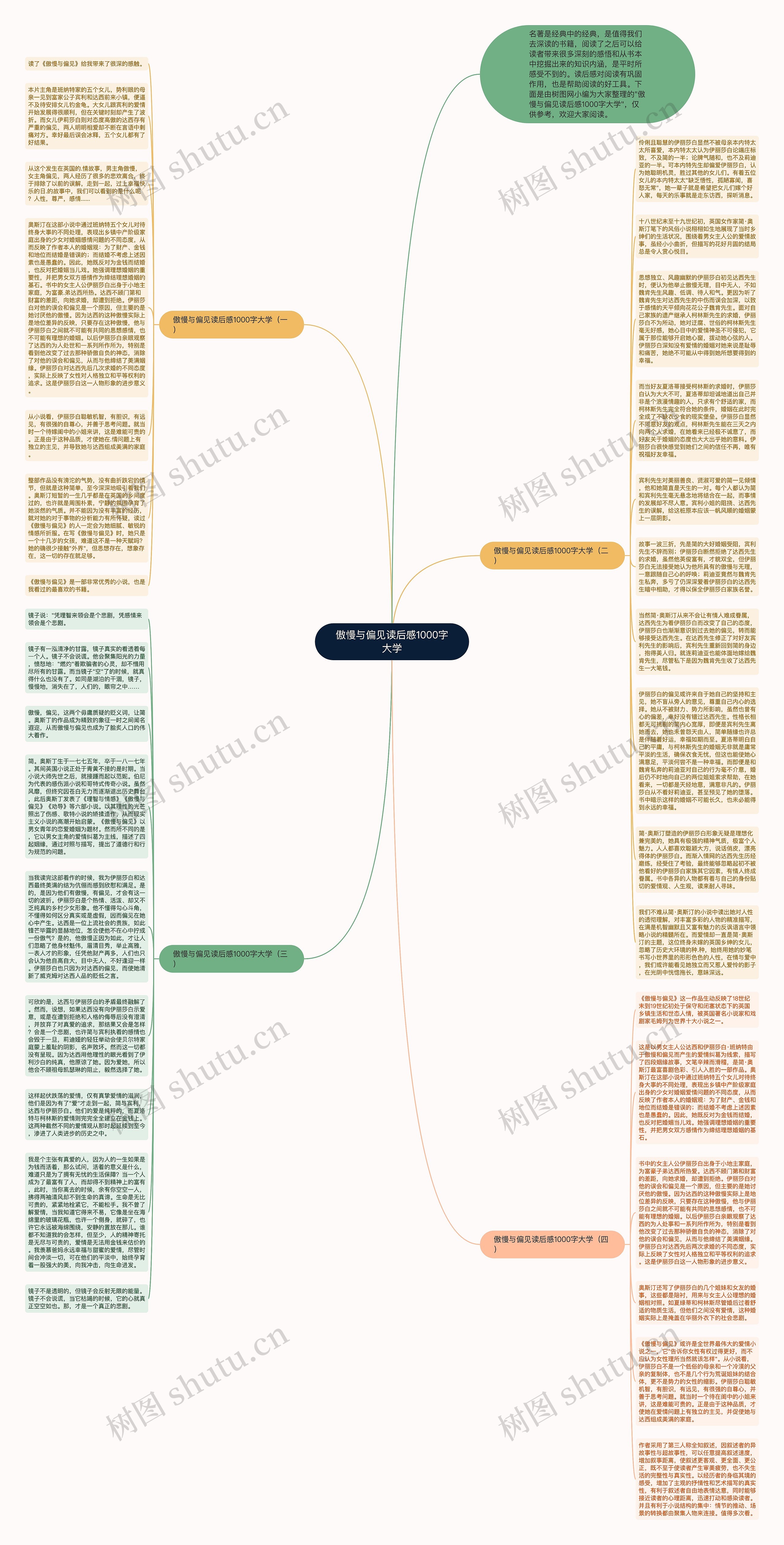 傲慢与偏见读后感1000字大学思维导图