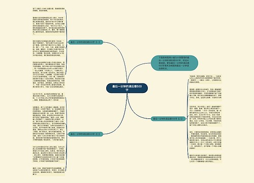 最后一分钟的读后感500字