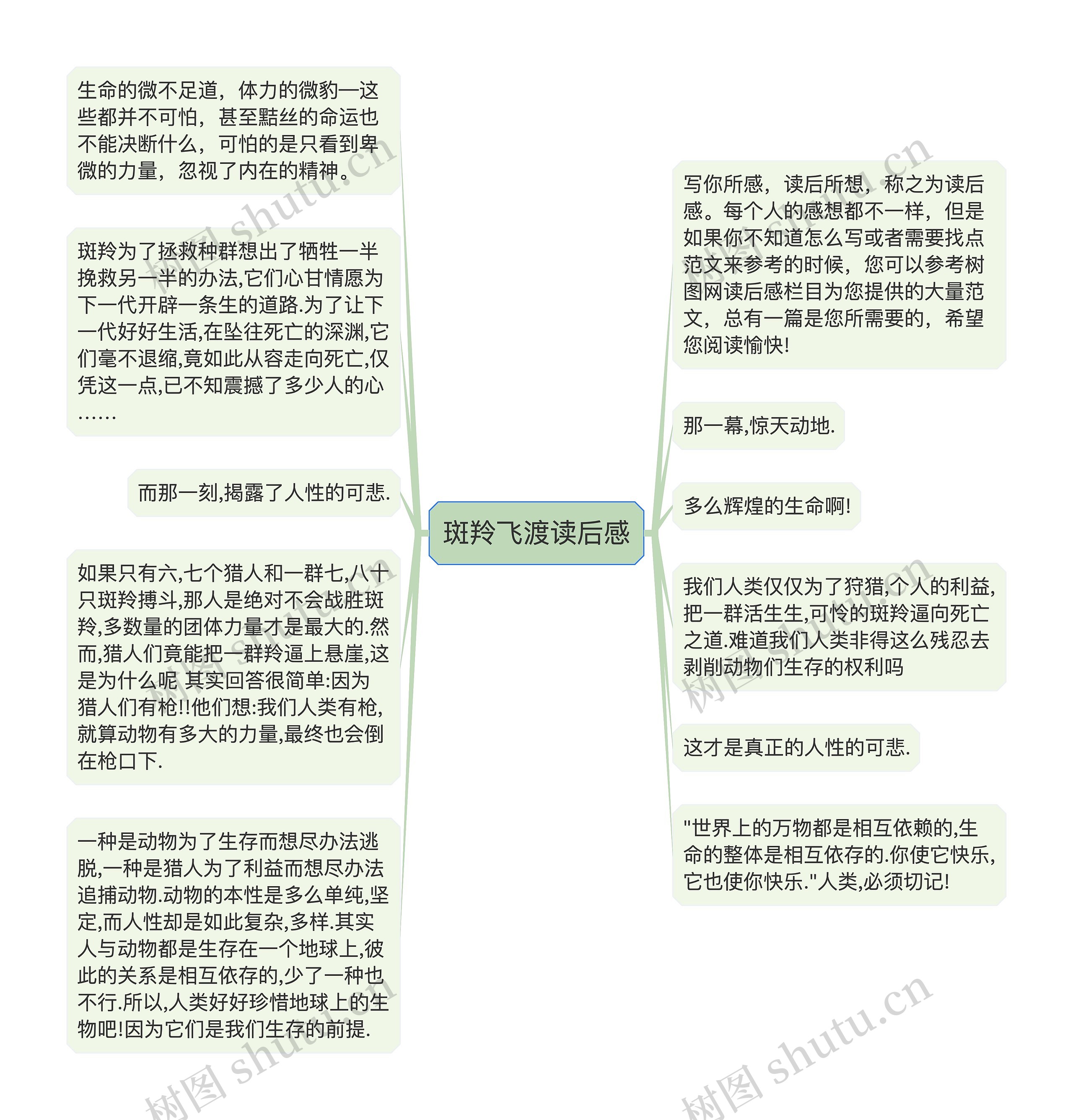 斑羚飞渡读后感思维导图