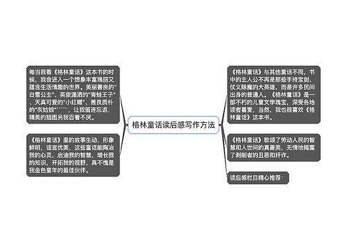 格林童话读后感写作方法