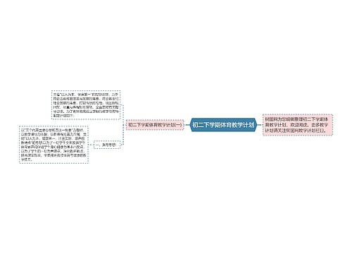 初二下学期体育教学计划