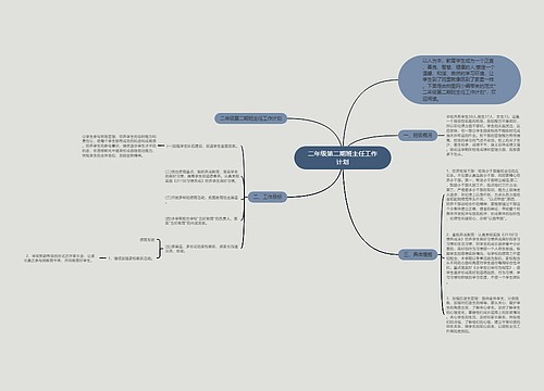 二年级第二期班主任工作计划