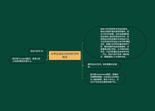 大学生创业计划书的书写规范