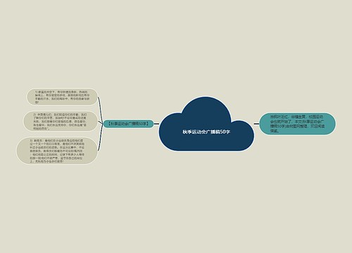 秋季运动会广播稿50字