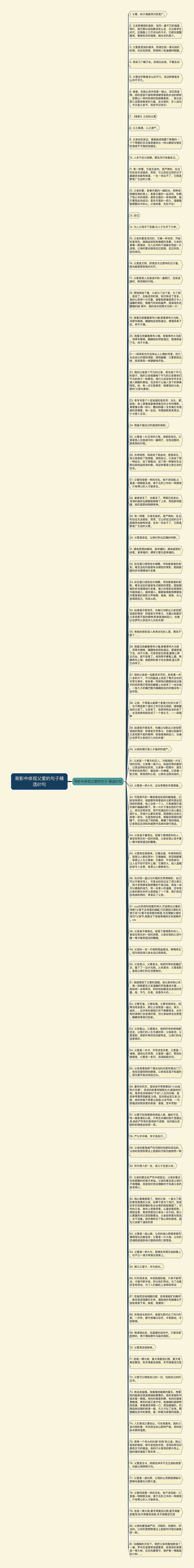 背影中体现父爱的句子精选81句思维导图