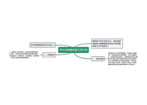 初中体育教研组工作计划