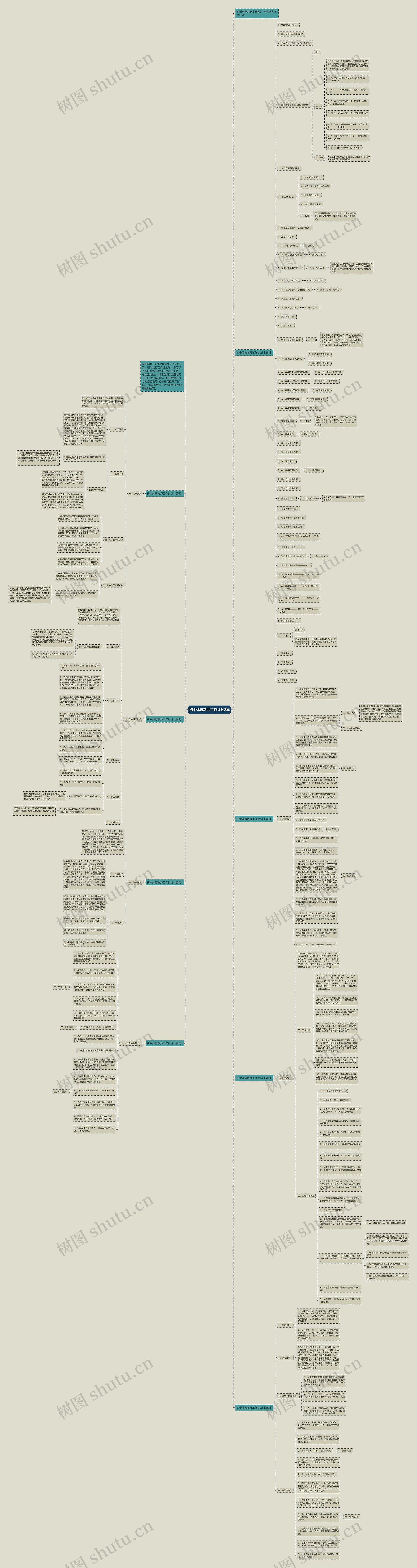 初中体育教师工作计划8篇思维导图