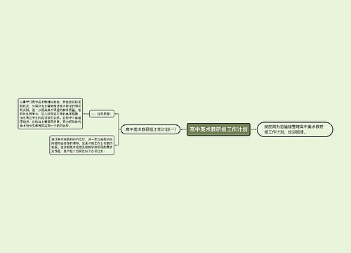 高中美术教研组工作计划