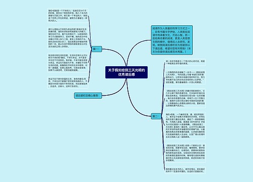 关于假如给我三天光明的优秀读后感