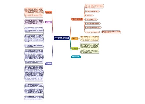 大学生寒假学习计划