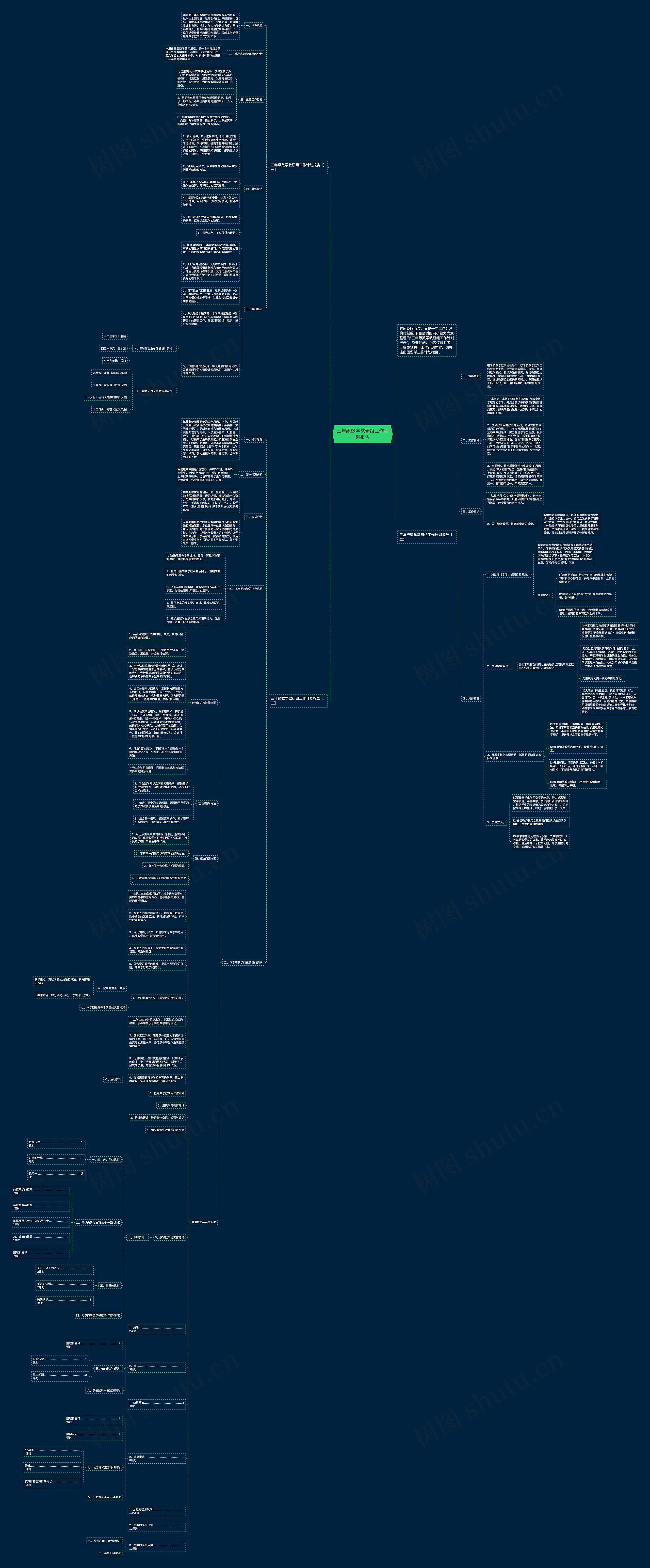 三年级数学教研组工作计划报告 三年级数学教研组工作计划报告