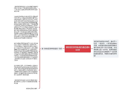 钢铁是怎样炼成的读后感600字