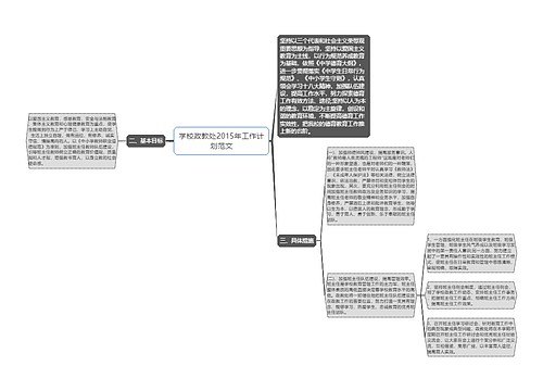 学校政教处2015年工作计划范文