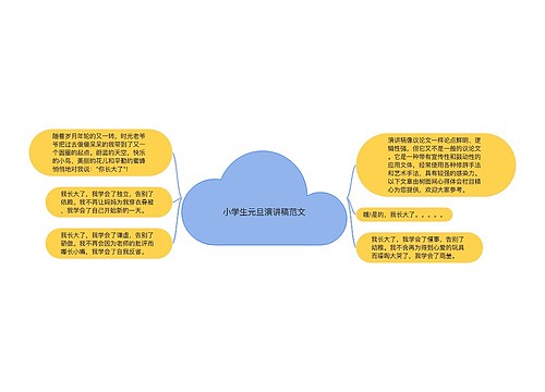 小学生元旦演讲稿范文