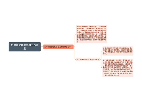 初中政史地教研组工作计划