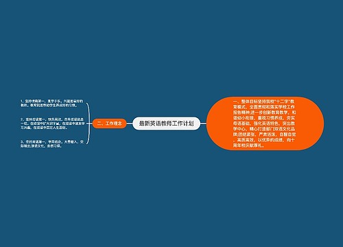 最新英语教师工作计划